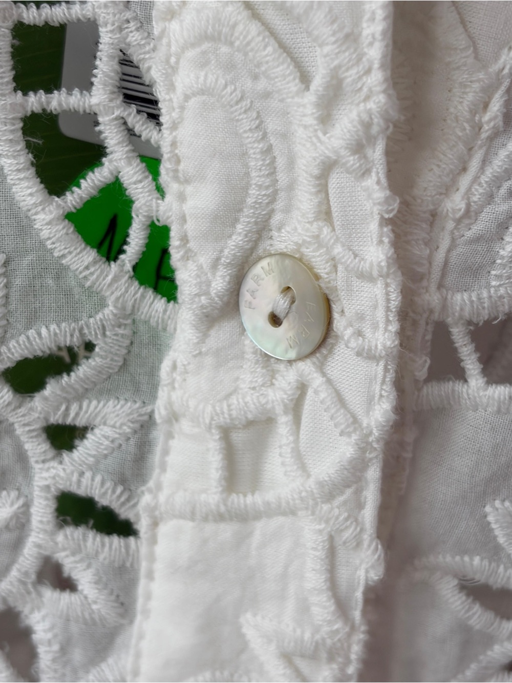 Farm Rio White Sun Eyelet Shirt - Picture 9 of 10